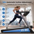thumbnail image 2 of Auto Incline Treadmill, Foldable 18% Incline Heavyduty Treadmills for Home, 3.0HP, 8.7 MPH, 380 lbs Capacity, Wide Belt Indoor Running Machine for Home Gym, 2 of 9