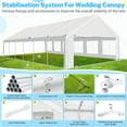 thumbnail image 6 of SANOPY 20x40ft Heavy Duty Party Tent, Outdoor Commercial Canopy with Removable Sidewalls, Gazebo Shelter for Wedding, Outdoor Carport Party Tent for Event, White, 6 of 14