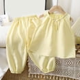 thumbnail image 2 of Leey-World Baby Girl Clothes Toddler Girl Summer Outfits Sleeveless Ruffle Halter Tops Wide Leg Pants Kids Clothing Set(Yellow,5-6 Years), 2 of 9