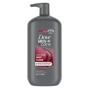 Dove Men+Care Exfoliating Deep Clean Face & Body Wash for Men, Citrus + Cedarwood, 30 oz