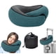 thumbnail image 1 of Almohada de viaje WEERSHUN Neck Plus de espuma viscoelástica gris, 1 of 6