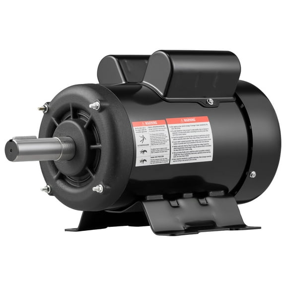 KFFKFF 3 HP Electric Motor, 1750RPM for Air Compressors, CW/CCW Rotation, 1.125-inch Shaft Diameter, 2.75-inch Shaft Length, 12N.m Torque, Single-Phase, TEFC Cooling System, 230V, 184T Frame