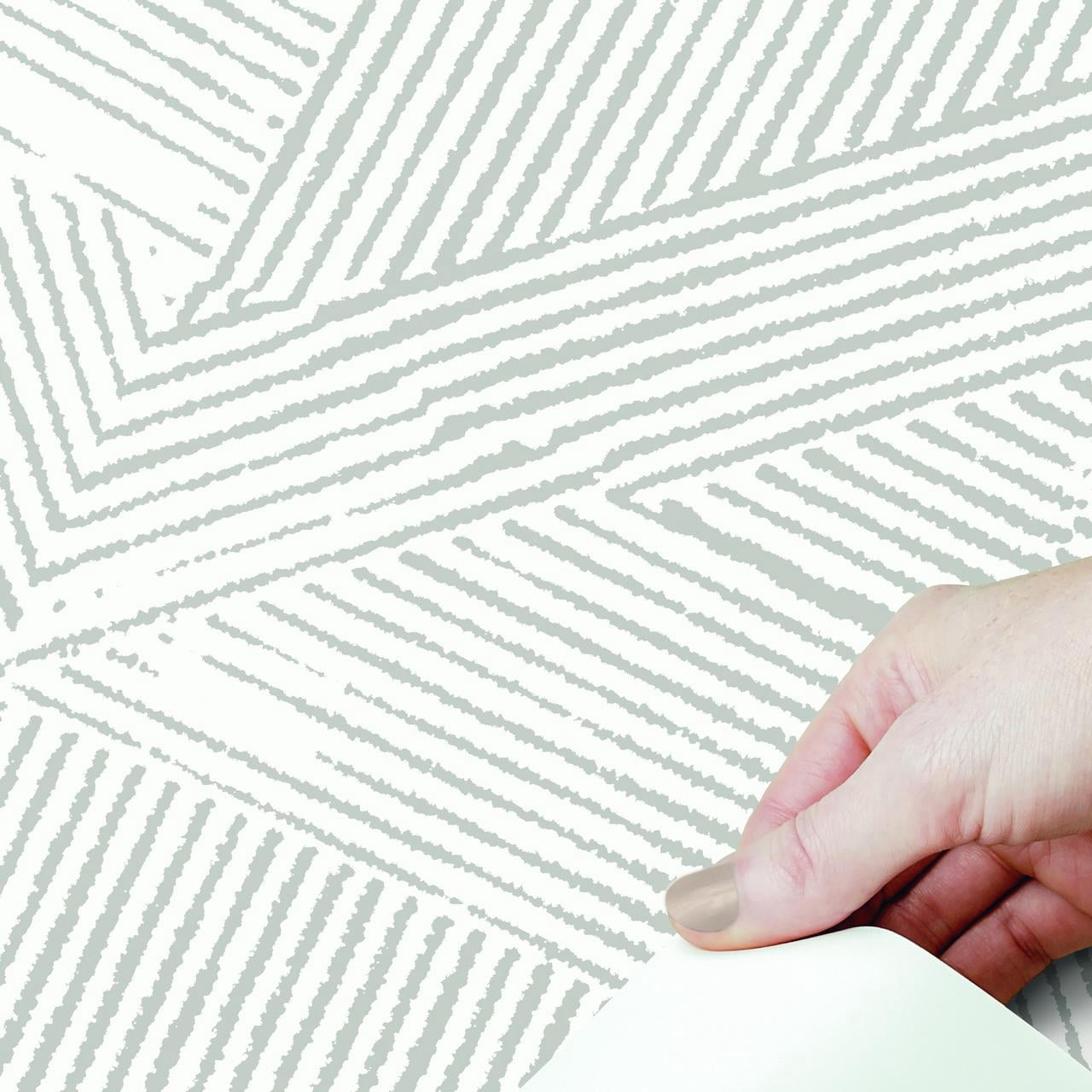 Better Homes & Gardens Grey Posey Peel and Stick Wallpaper 30.75 Sq. ft, 1 Count