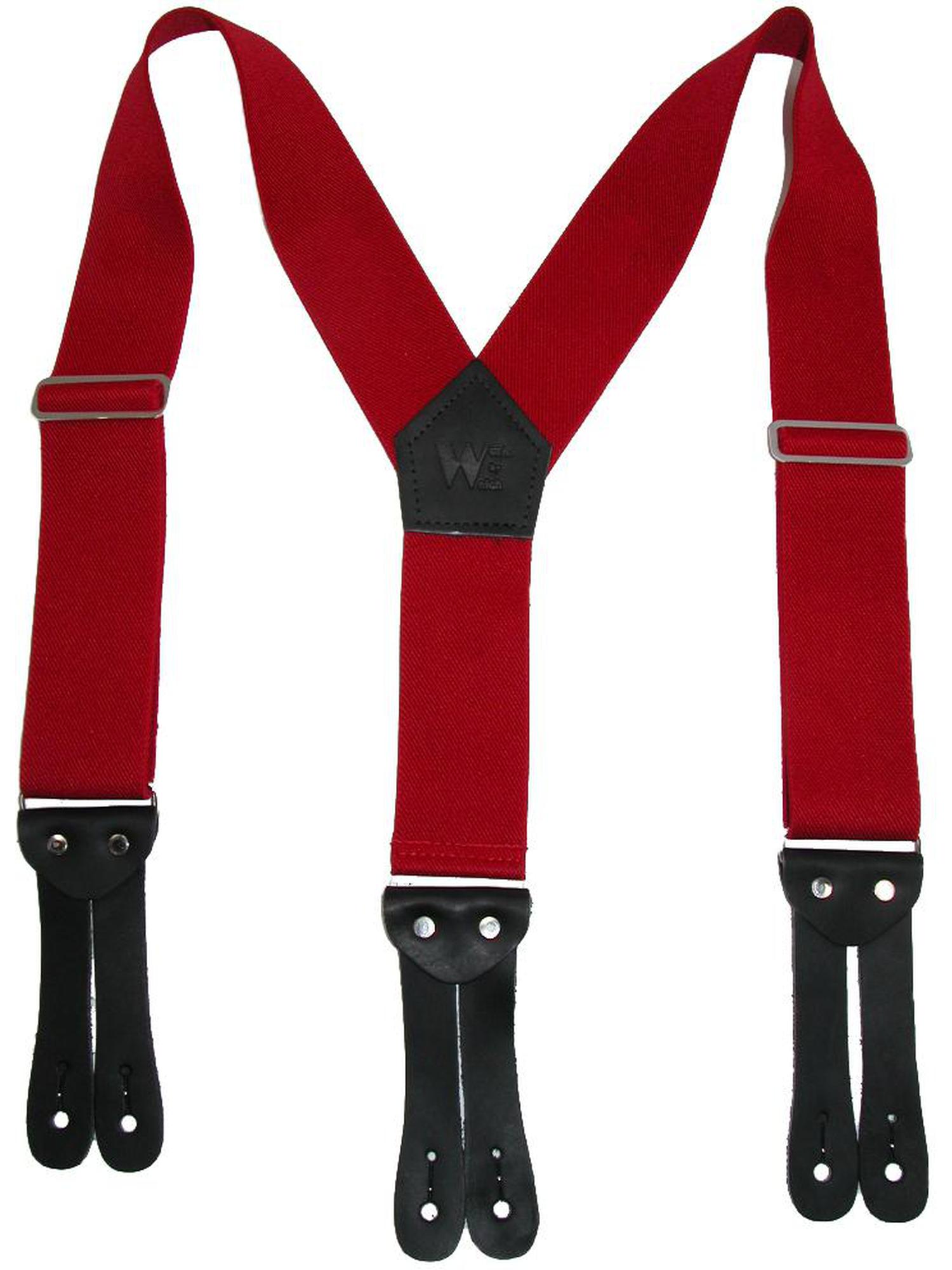 Size one size Men's Elastic ButtonEnd YBack 2 Inch Work Suspenders