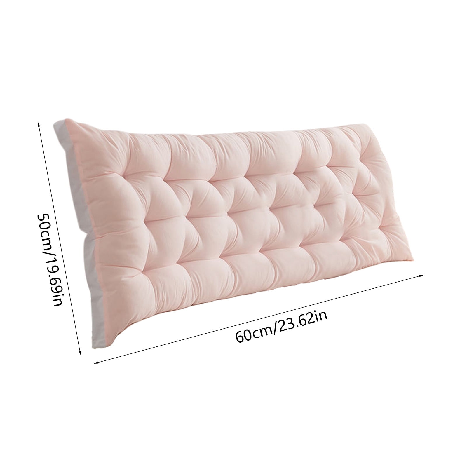 Yhmxh Rectangle Wedge Headboard Pillows, Twin Headboard Pillow for Colleage Dorm, Long Backrest Positioning Support Cushion for Sleeping Reading Backrest Pillow Decorative Pillow (23.7x19.7in)