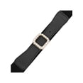 thumbnail image 2 of Women's Wide Elastic Waist Belts, Fashion Pearl Metal Fastener Thick Trimmed Stretchy Waistband for Dresses Black One Size, 2 of 6