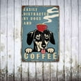 thumbnail image 4 of Gift for Dachshund Lovers Easily Distracted by Dogs Coffee Shop Wall Art Dog, Home Decor Antique Metal Signs for Bar Kitchen, Nostalgic Decor-8x12inch(20x30cm), 4 of 5