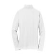 thumbnail image 6 of Port Authority Ladies Pinpoint Mesh 1/2 Zip -XS (White), 6 of 6