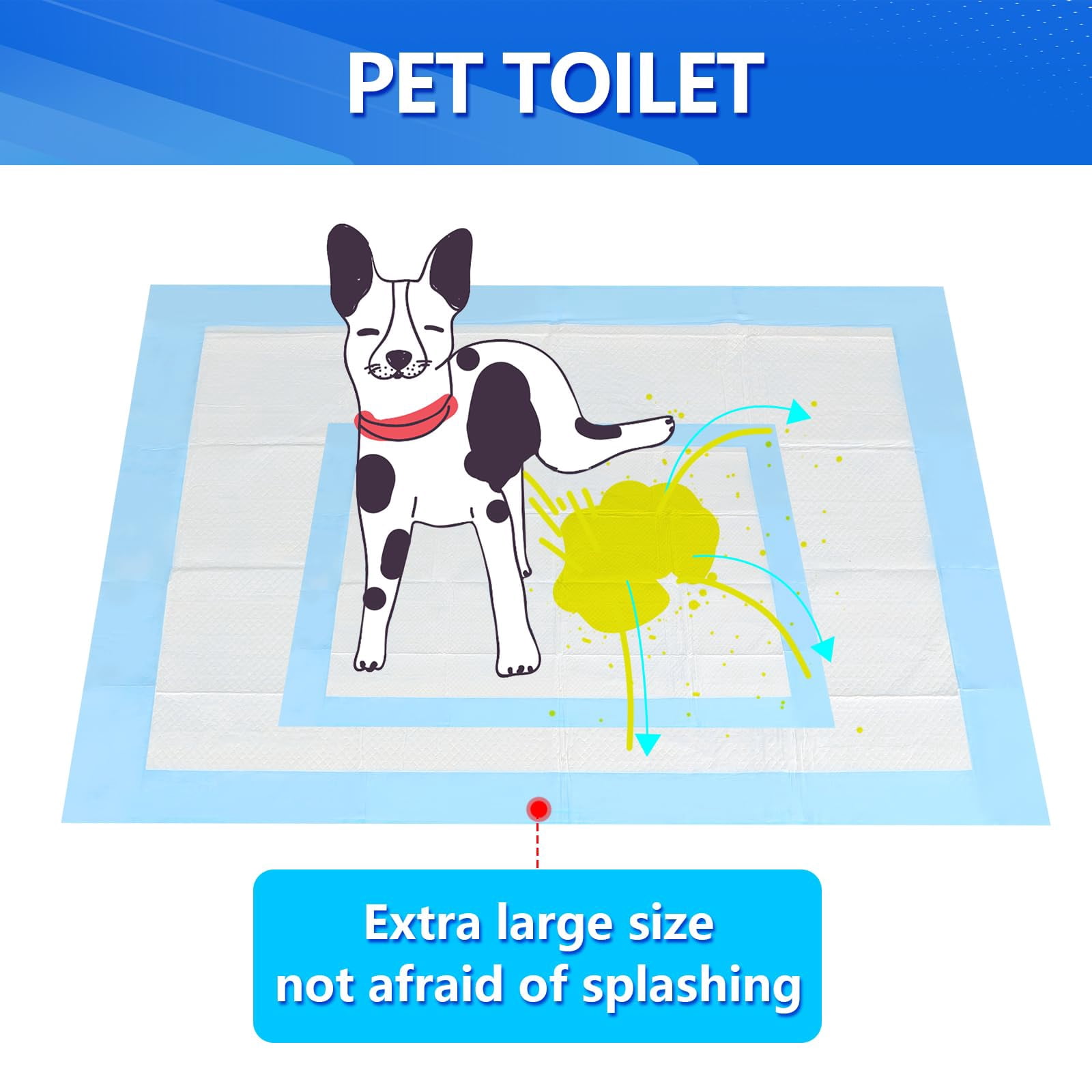 XXXXL Puppy Pee Pads for Dogs 31"x47" 40 Count, Extra Large Dog Pee Pads, Leak-Proof & Super Absorbent Dog Pee Pads, Thicken Disposable Potty Pads Puppy Training Pads for Cats Rabbits