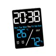 thumbnail image 1 of veasfak Digital Alarm Clock 3 Levels Brightness with Dimmer Multipurpose LED Display for Blue Digital White, 1 of 9