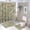 AA-4, variant on Tuxedo Shower Curtain Bathroom Sets Toilet Lid Rug, Bath Mat And Contour Mat, Shower Curtain 4Pcs