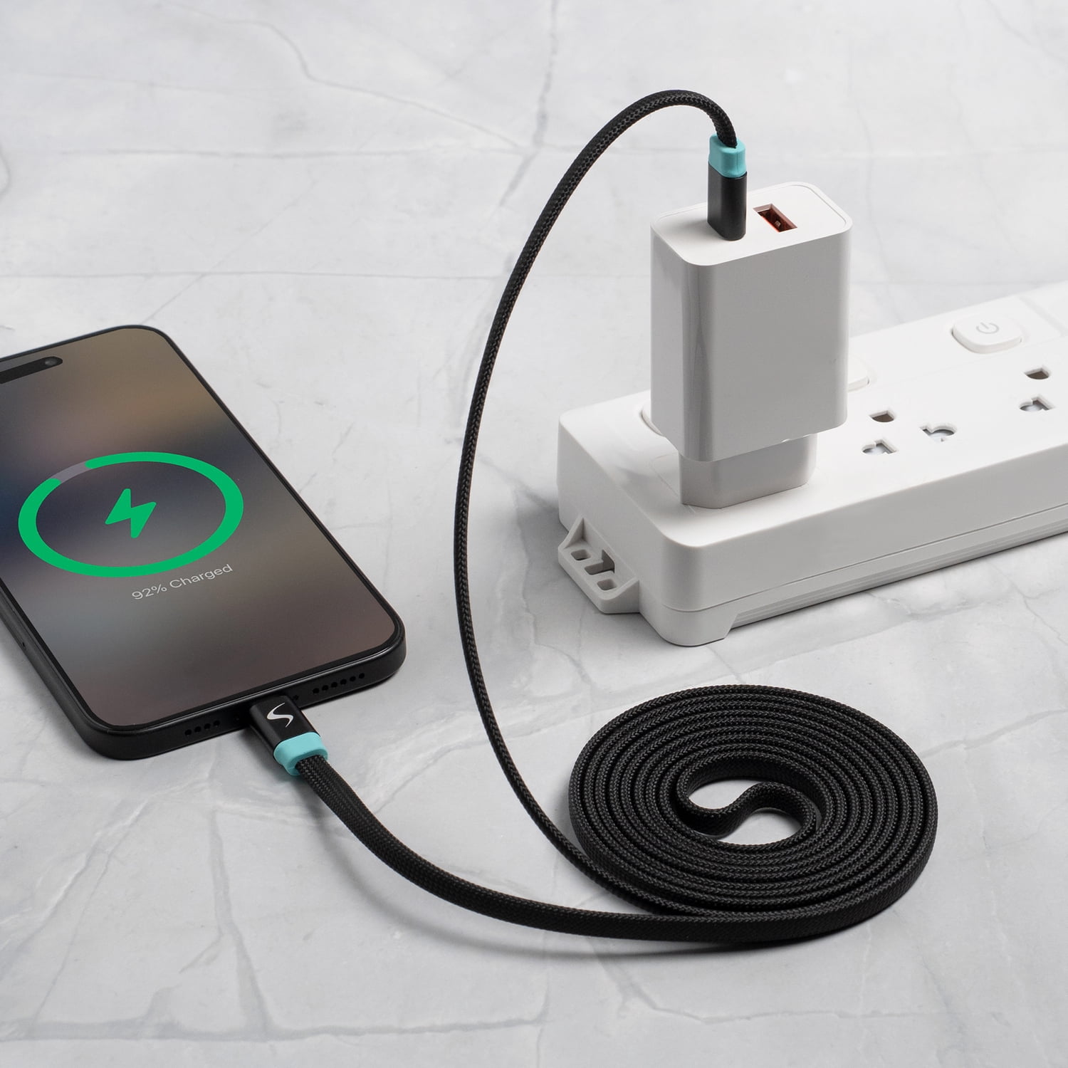 Scapade MagLink C USB-C to USB-C Magnetic Flat Cable with 60-Watt PD Fast Charging, 6.5 Ft.
