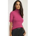 thumbnail image 1 of Anne Klein ELDERBERRY Women's Half Sleeve Turtleneck Sweater, US X-Large, 1 of 4