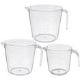 thumbnail image 1 of 3pcs Portable Measuring Cup Milk Coffee Measuring Cup Large Capacity Graduated Cup for Home, 1 of 8