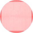thumbnail image 1 of Ahgly Company Machine Washable Indoor Round Solid Red Modern Area Rugs, 7' Round, 1 of 4