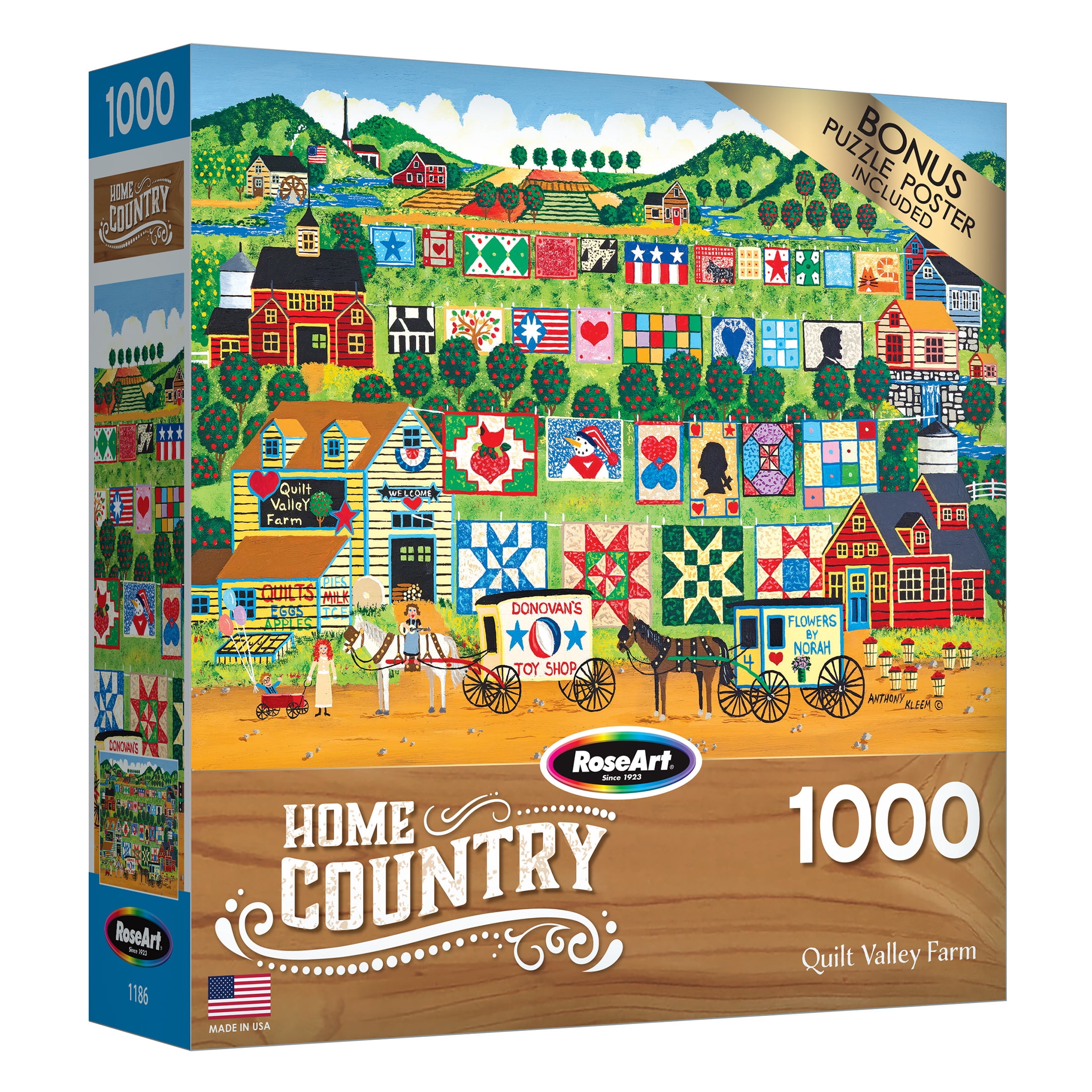 Home Country - Quilt Valley Farm 1000 Pieces, Jigsaw Puzzle