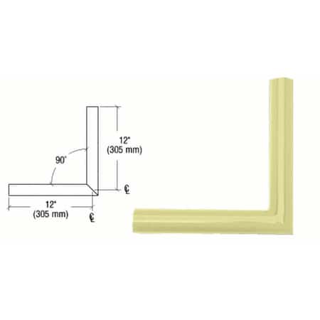 Crl 90 Degree Corner - CRL Mill Aluminum Quick Connect 90 Degree Corner for 1-1/2