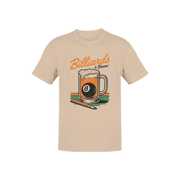 Billiards & Brews: 8 Ball Mug Men's T-shirt