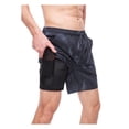 thumbnail image 4 of Rokka&Rolla Men's 7'' Tie Dye Swim Shorts with Compression Liner, 4 of 13