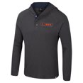 thumbnail image 2 of Men's Colosseum  Charcoal Illinois Fighting Illini Dujour Ralgan Long Sleeve Henley Hoodie T-Shirt, 2 of 3