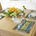 thumbnail image 4 of Ambesonne Beach Place Mats Set of 4, Trees in Tropical Land, Standard Size, Multicolor, 4 of 6