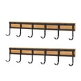 thumbnail image 1 of 2 piezas de cocina colgadora de cocina gancho de pared múltiple 6 ganchos soporte llave, soporte de pared para dormitorio de apartamento, 1 of 9
