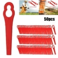 thumbnail image 1 of Allume 100 Pcs Lames en Plastique pour ALDI / Hofer Gardenline GLART 18 Li Tondeuse à Gazon Sans Fil Orange, 1 of 10