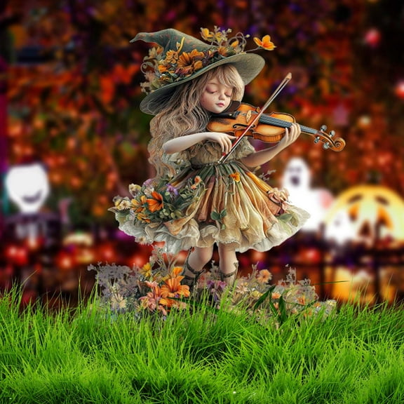 YardVibe Fairy Garden Stake Decor, Acrylic 2D Garden Fairy Statue Fall Decoration, Fairy Garden Accessories for Outdoor Indoor Yard Lawn Pot Plants (A)