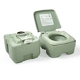 thumbnail image 4 of 5 Gallon Portable Toilet Flush Potty for Travel, Camping, and Outdoor Use Portable Toilet for Camping and Traveling-Green, 4 of 7