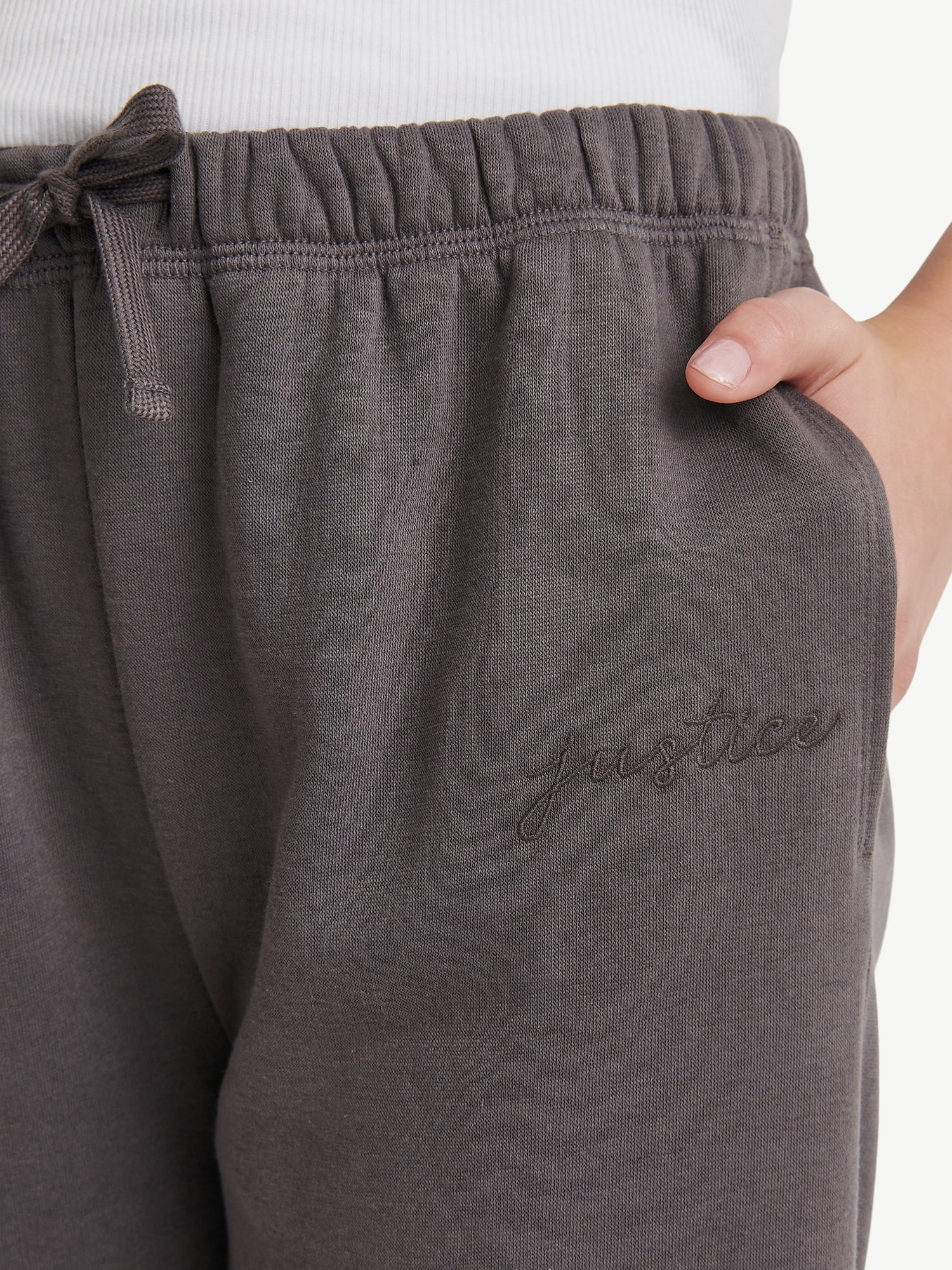 Justice Girls Basic Fleece Jogger, Sizes XS-XLP
