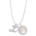thumbnail image 1 of Delight Jewelry Silvertone Small Gelato Script Initial - L - To the World You are a Mother Locket Necklace, 1 of 4