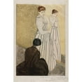 thumbnail image 2 of Mary Cassatt 11x14 Gold Ornate Wood Frame and Double Matted Museum Art Print Titled - The Fitting (1890-1891), 2 of 4
