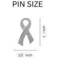 thumbnail image 3 of Large Flat Gray Ribbon Pins, 3 of 4