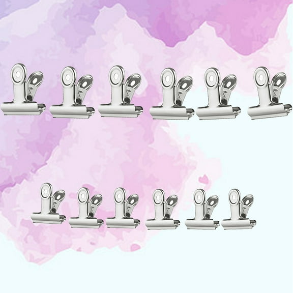 Raindrops 12Pcs Binderclips Strong Clips Heavy Duty Clamping Gripping Diy Projects Circular
