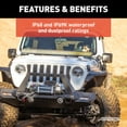 thumbnail image 4 of ARIES 1501306 50-Inch LED Light Bar for Jeep Wrangler JL, Gladiator, Windshield Brackets, 24,000-Lumen Combo Beam Fits select: 2019 JEEP WRANGLER UNLIMITED, 2021 JEEP WRANGLER UNLIMITED SPORT, 4 of 6