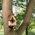 thumbnail image 6 of Glitzhome 8.94 in. Distressed Wooden Birdhouse Wall Hanging, 6 of 6