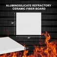 thumbnail image 3 of Ceramic Fiber Board - 20" x 20" x 1" Thick - 2300F - 2 Pack Of Fireproof Insulation Board For Stoves - Fireplaces - Pizza Ovens - Furnaces - Kilns - Forges - Boilers, 3 of 8