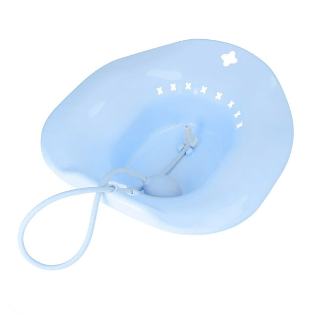 Bath Toilet , Sitz Bath Anti Overflowing Inflammation Reduction Squat Free With Flusher For Postpartum Care Blue