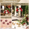 thumbnail image 3 of (Red & White)1 Pieces Artificial Flowers, Plastic Roses with Base, Suitable for Wedding Table Centerpiece Our Store for Parties Valentine's Day Decoration, 3 of 5