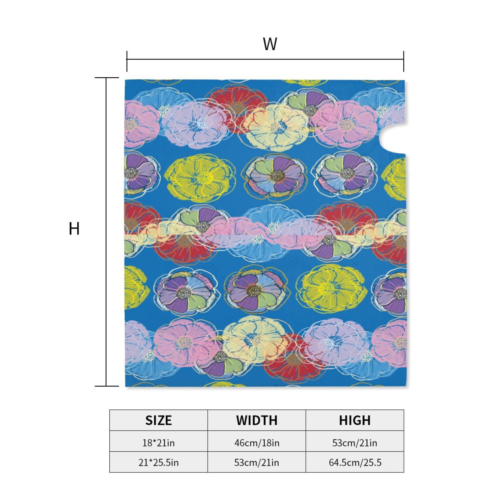 Xecao Colorful floral for Mailbox Cover with Magnetic Strips, Waterproof and Sunscreen, Adds a Decorative Touch to Your Garden Yard-21x18 in