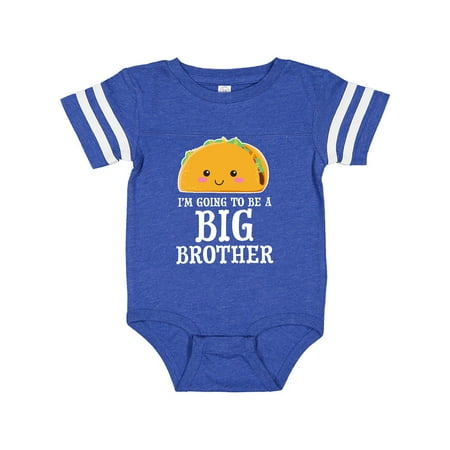 

Inktastic Im going to be a Big Brother with Taco Illustration Gift Baby Boy Bodysuit