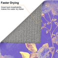 thumbnail image 6 of YFYANG Absorbent Dish Drying Mat for Kitchen, Reusable Purple Vintage Floral Pattern Microfiber Dish Mat, 16 x 18 inch, 6 of 9