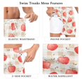 thumbnail image 5 of FORMRS Mens Swim Trunks Mesh Liner Quick Dry Casual Beach Board Shorts with Pockets, Sizes S-2XL, Apple Plaid Pattern, 5 of 9