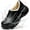Black, variant on Knivor Unisex Bootie Slippers for Women Men Fold‑Down Convertible Heel Fleece Lined Water‑Resistant EVA Winter House Shoes Non‑Slip Indoor Outdoor Slip‑On Slippers