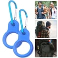 thumbnail image 4 of Gancho Con Hebilla para Hervidor Al Aire Libre Mosquetón Con Soporte para Botella para Campamento (azul Claro) 2 Uds., 4 of 9