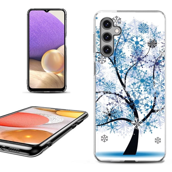 OneToughShield ® for Samsung Galaxy A14 5G Phone Case, Fashion Cover Case - Snowflakes Tree