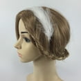 thumbnail image 4 of Venda Fascinator Sunnimix Blanca Novia Pluma Tocado Pelo, 4 of 7