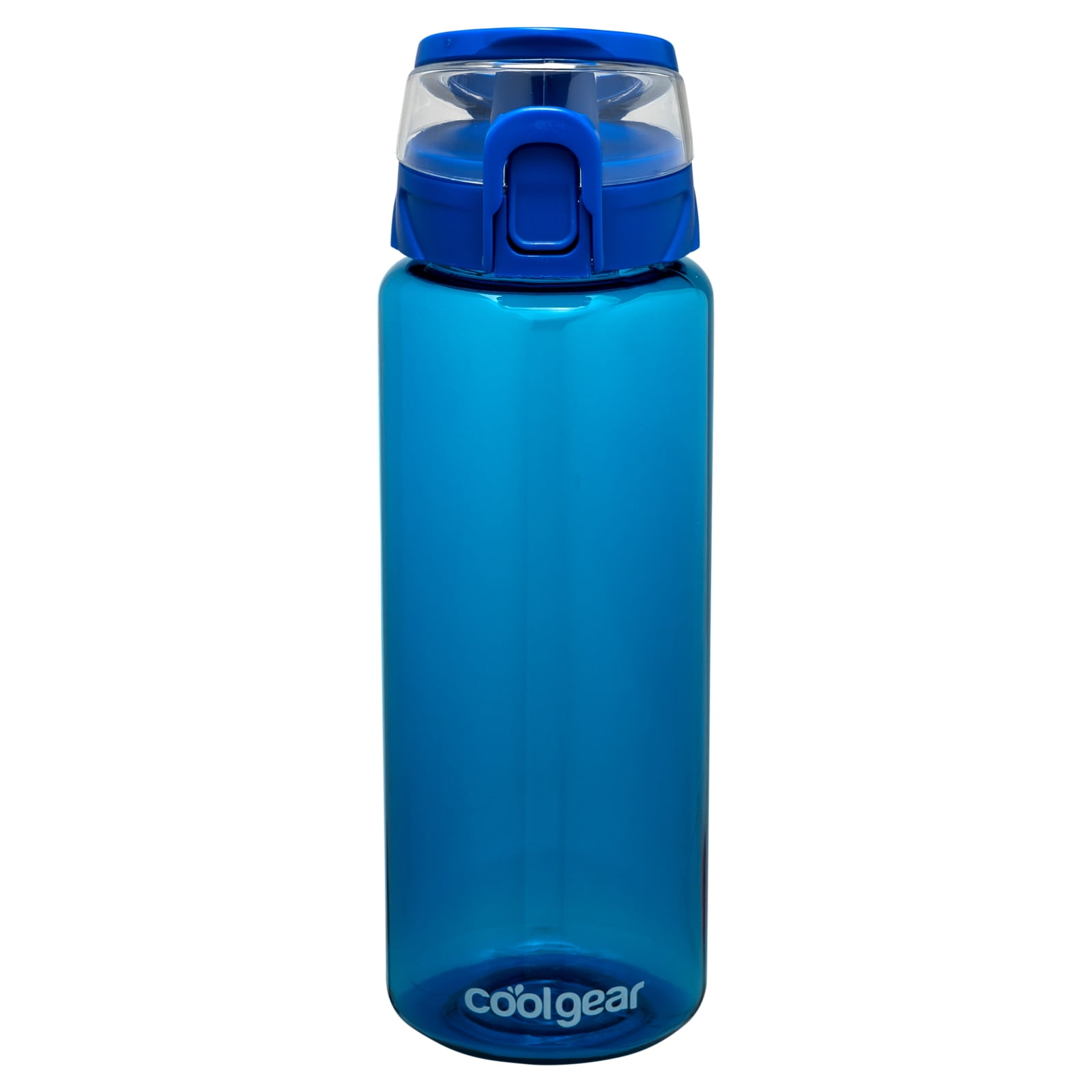 Cool Gear 3-Pack Tritan Plastic 32 oz Cylinder Water Bottle with Halo Top Lid | Dishwasher Safe, Leakproof, Shatter-Resistant Water Bottle With Easy Carry Loop | Variety Pack