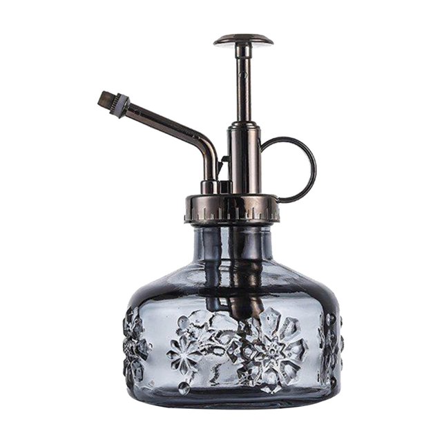 Botella de spray de planta de estilo vintage Planta recargable Mister Dispositivo de riego de flores Regadera Regadera para flores de interior Plantas Gris Zulema Botella de riego