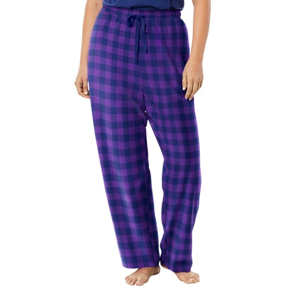Dreams & Co. Plus Size Cotton Flannel Pants